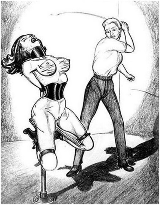 Tit Whipping Art - Tit Whipping Drawings | BDSM Fetish