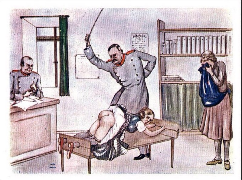 Porn Drawings Vintage Caning - Judicial Caning In The Punishment Stocks - Spanking Blog
