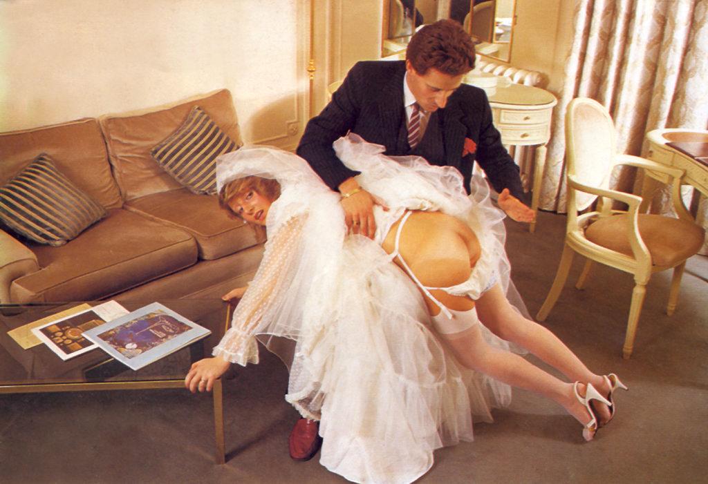 Bride Spanked At Party - After The Wedding, The Honeymoon Caning - Spanking Blog