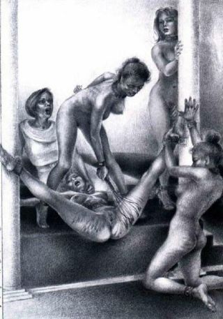 Whipping Spanking Art Drawings - Pussy Whipping Art - Spanking Blog