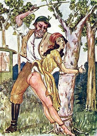 Tied To A Tree And Switched - Spanking Blog